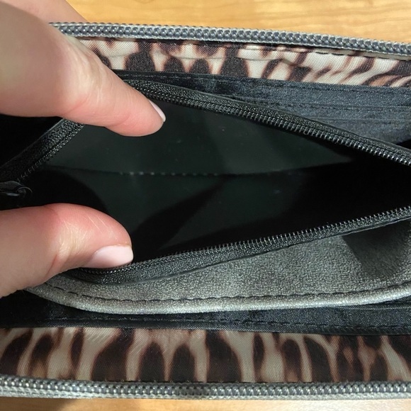 Nicole Miller Zip Around Wallet Grey - Picture 5 of 10